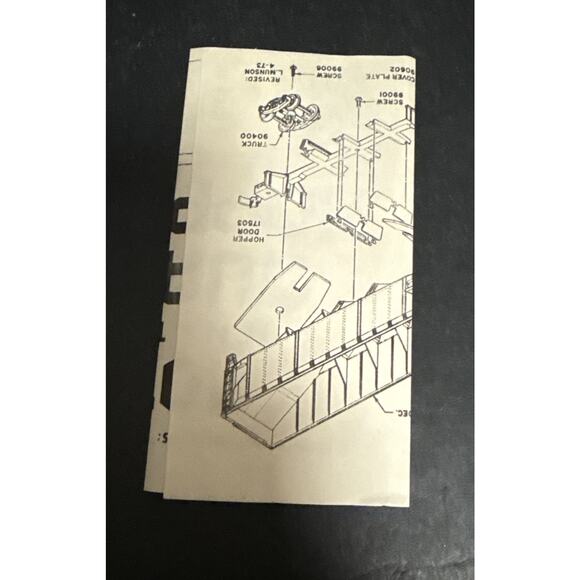 Athearn 1757 Western Maryland Hopper Car Kit Unassembled HO Scale - Picture 6 of 7